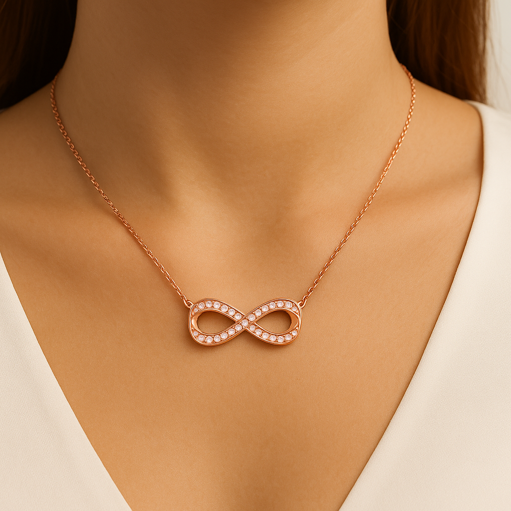 IMPERARI INFINITA – DIAMOND NECKLACE ROSE GOLD
