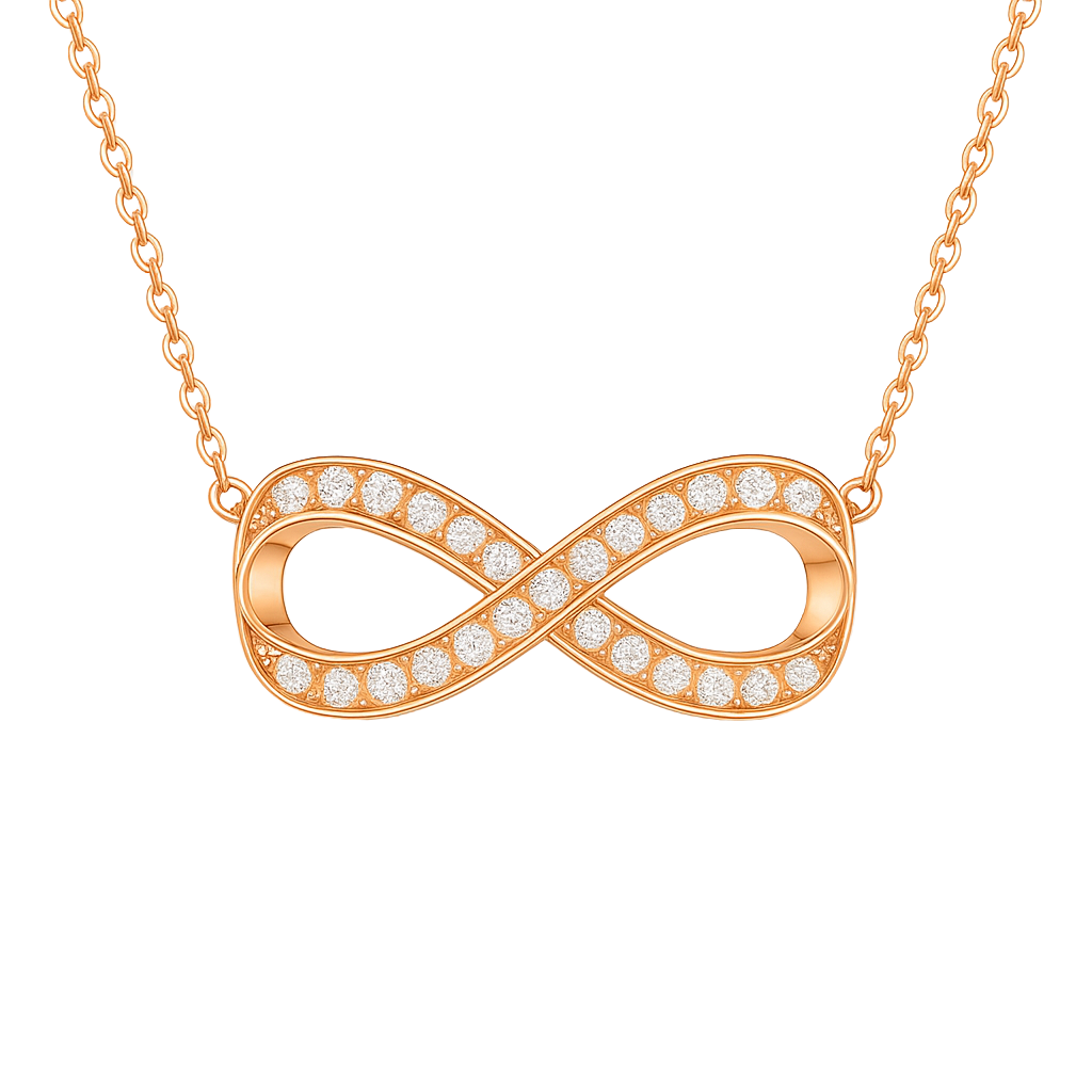 IMPERARI INFINITA – DIAMOND NECKLACE ROSE GOLD