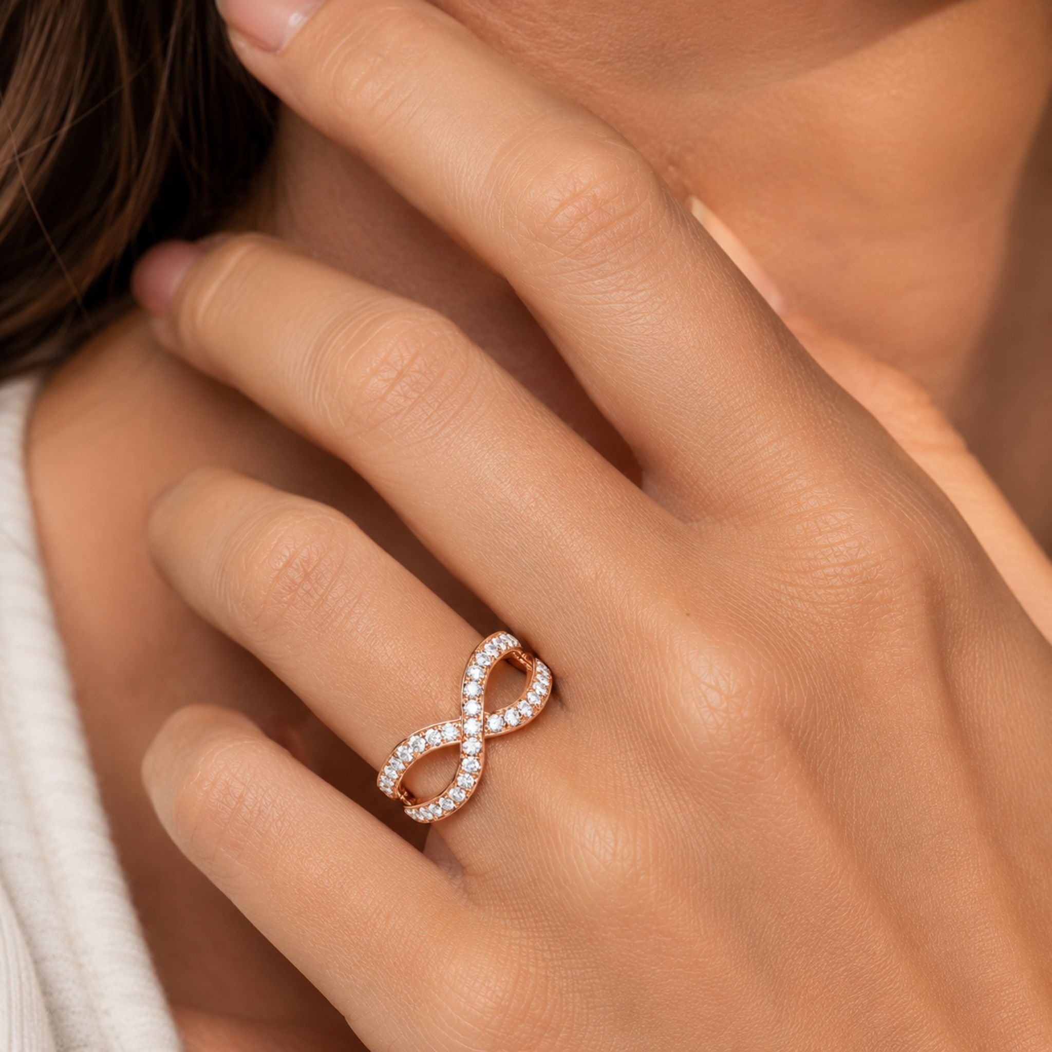 IMPERARI INFINITA – DIAMOND RING ROSE GOLD
