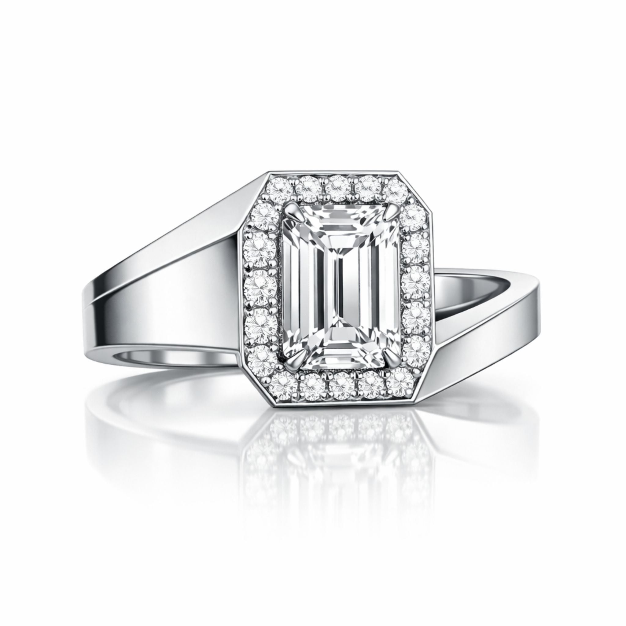 IMPERARI LA PRESENZA – SIGNATURE MONOLITH RING WHITE GOLD