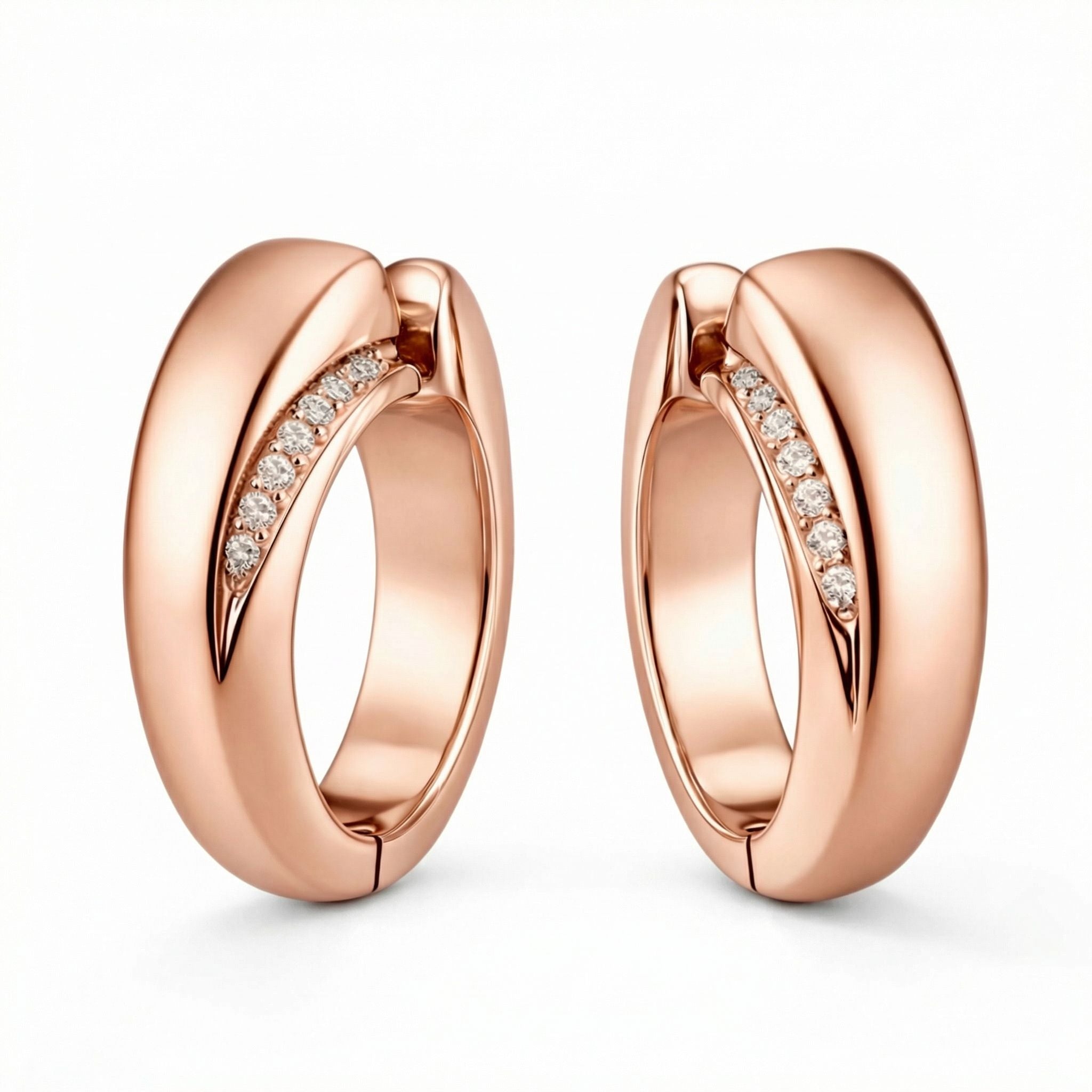IMPERARI OPUS – SOLID EARRINGS ROSE GOLD